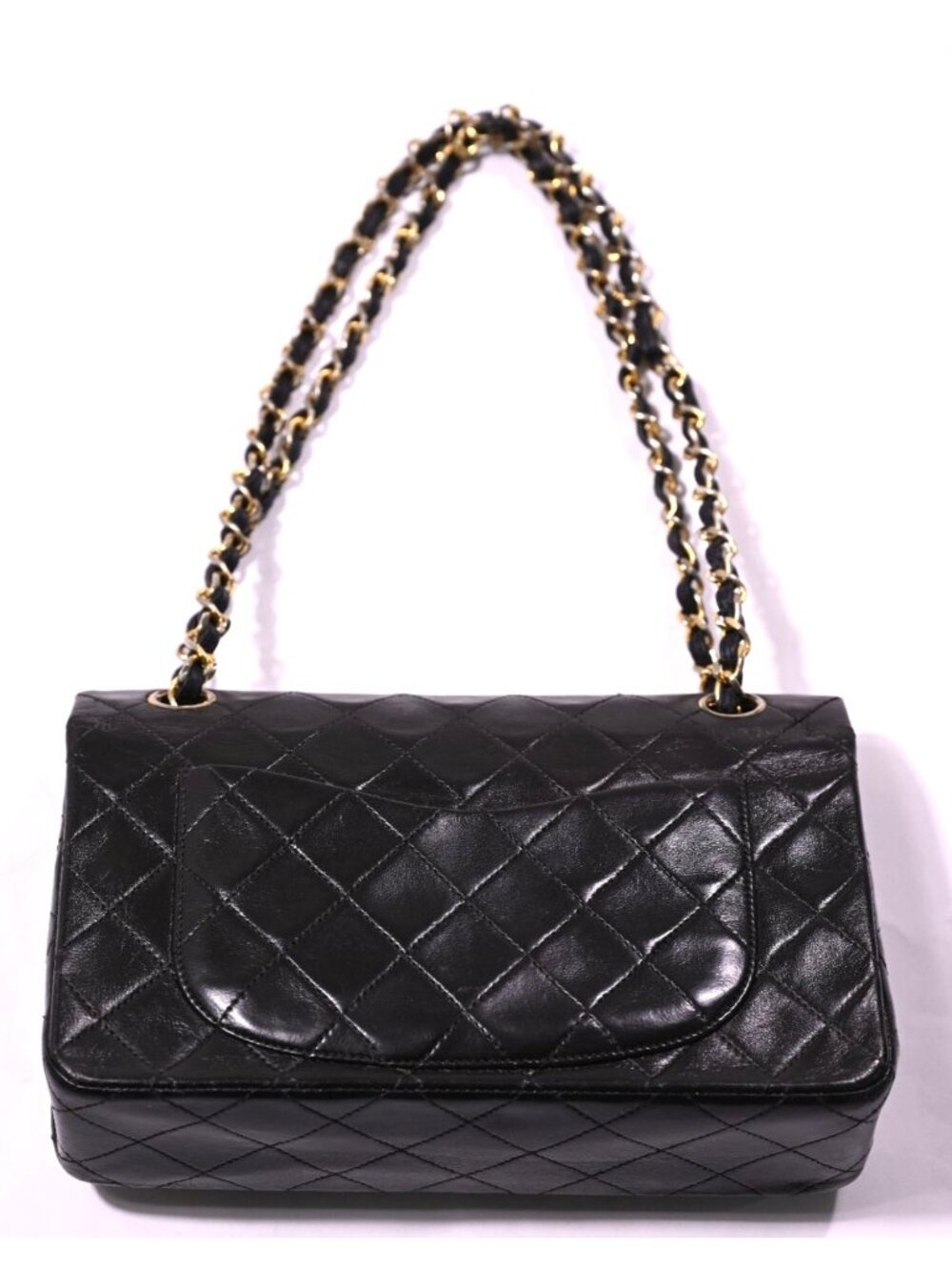 Chanel Vintage 90s Classic Small Double Flap Bag in Black - Picture 3 of 16